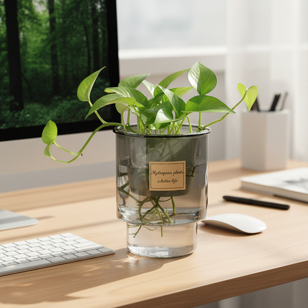 Aloe Vera Pot - Automatic Water-Absorbing Flowerpot Transparent Vase Plastic