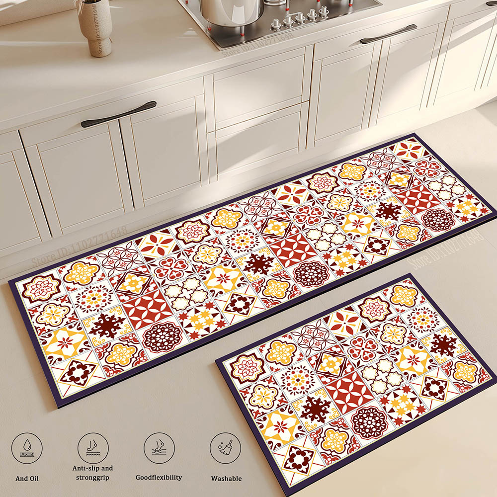 Flower Long Large Kitchen Mat  – обзор и цена Maranta Prayer Plant