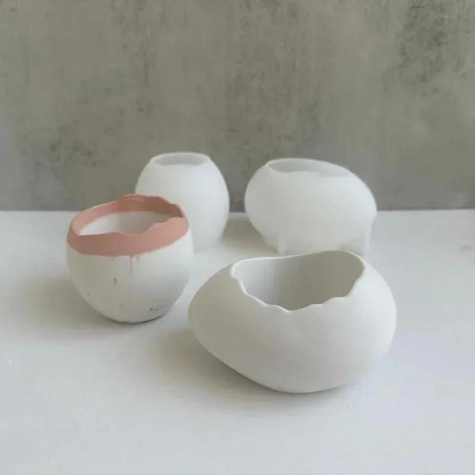 Plaster Handmade Mold Egg-shap – обзор и цена Echeveria Succulent
