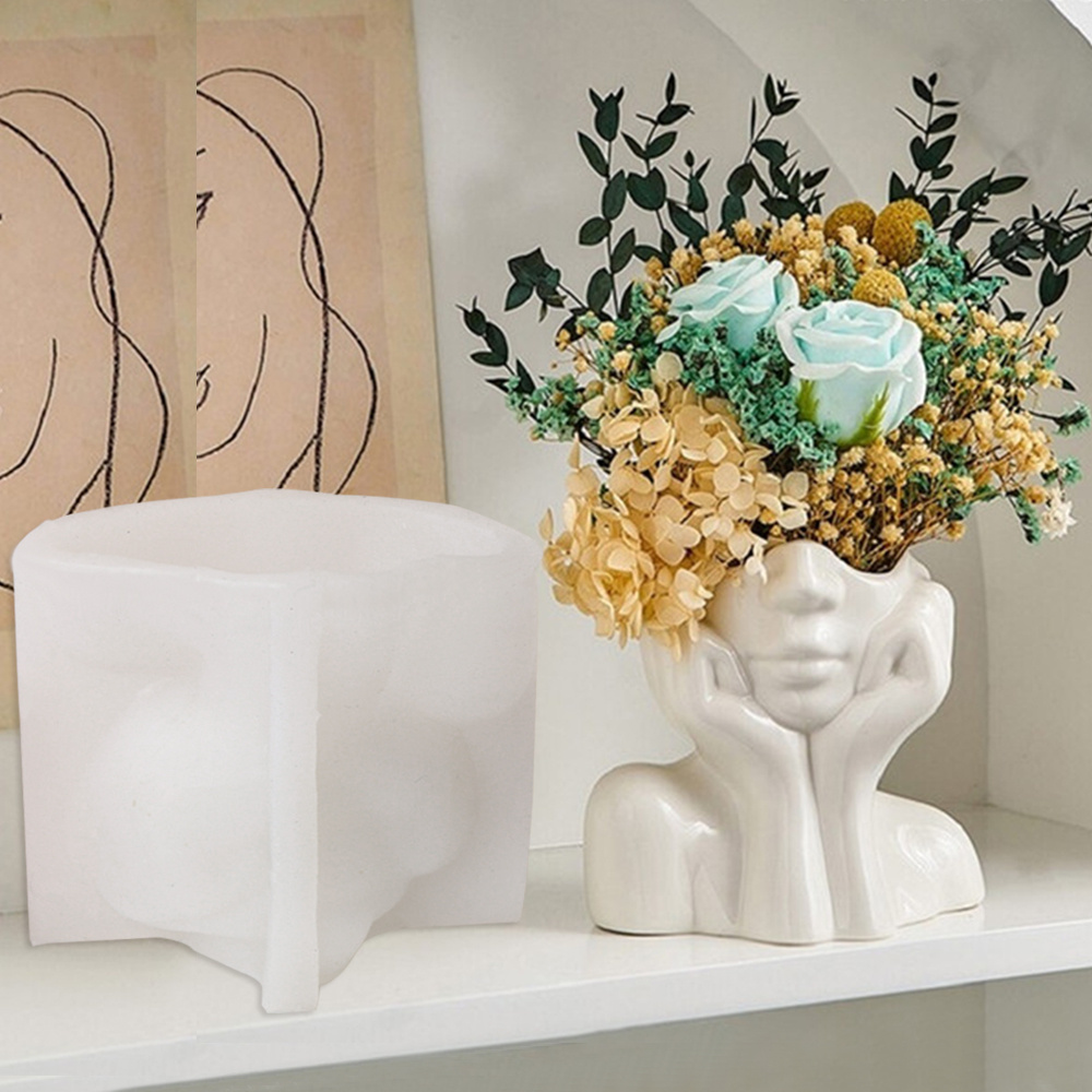 Abstract Face Planter Pot Sili – обзор и цена Echeveria Succulent