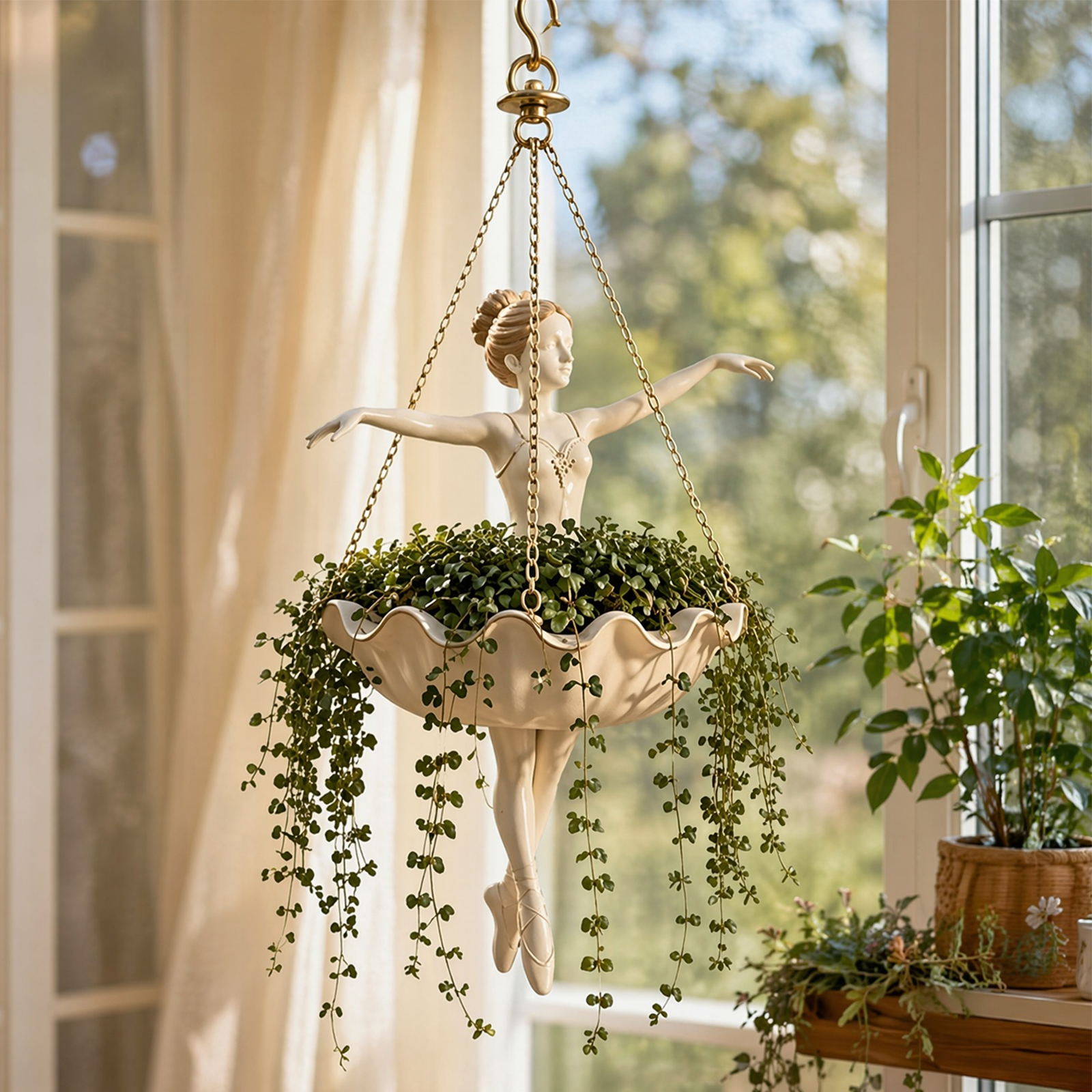 Ballet Dancer Resin Flower Hol – обзор и цена Spider Plant Hanging