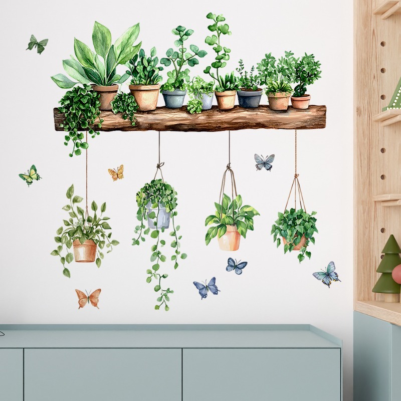 3D Potted Green Plant Shelf Wa – обзор и цена Echeveria Succulent