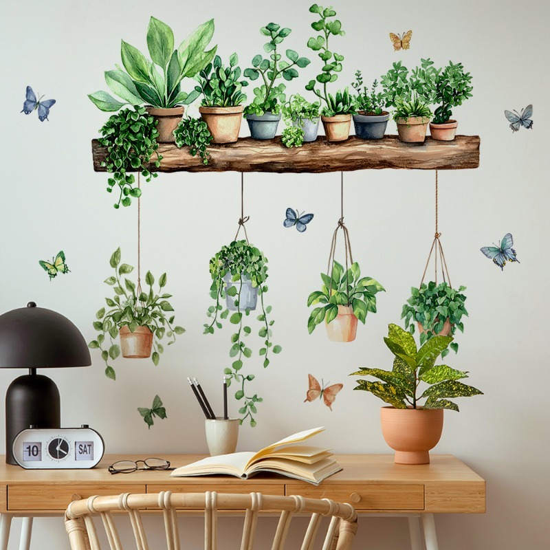3D Potted Green Plant Shelf Wa – обзор и цена Echeveria Succulent