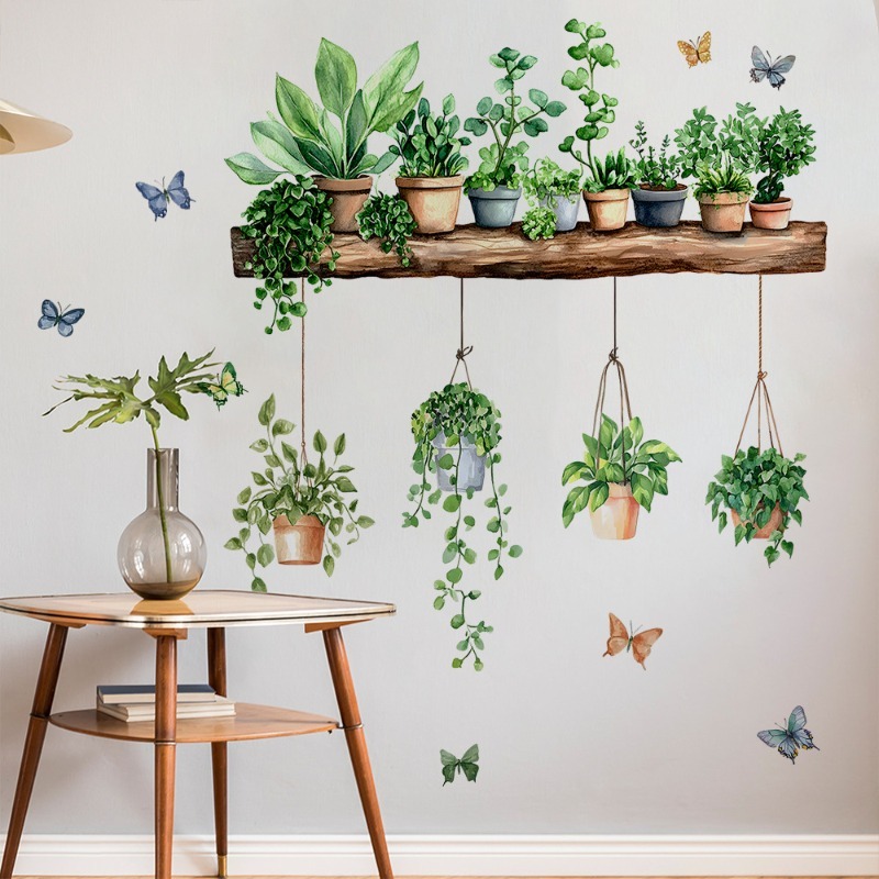 3D Potted Green Plant Shelf Wa – обзор и цена Echeveria Succulent