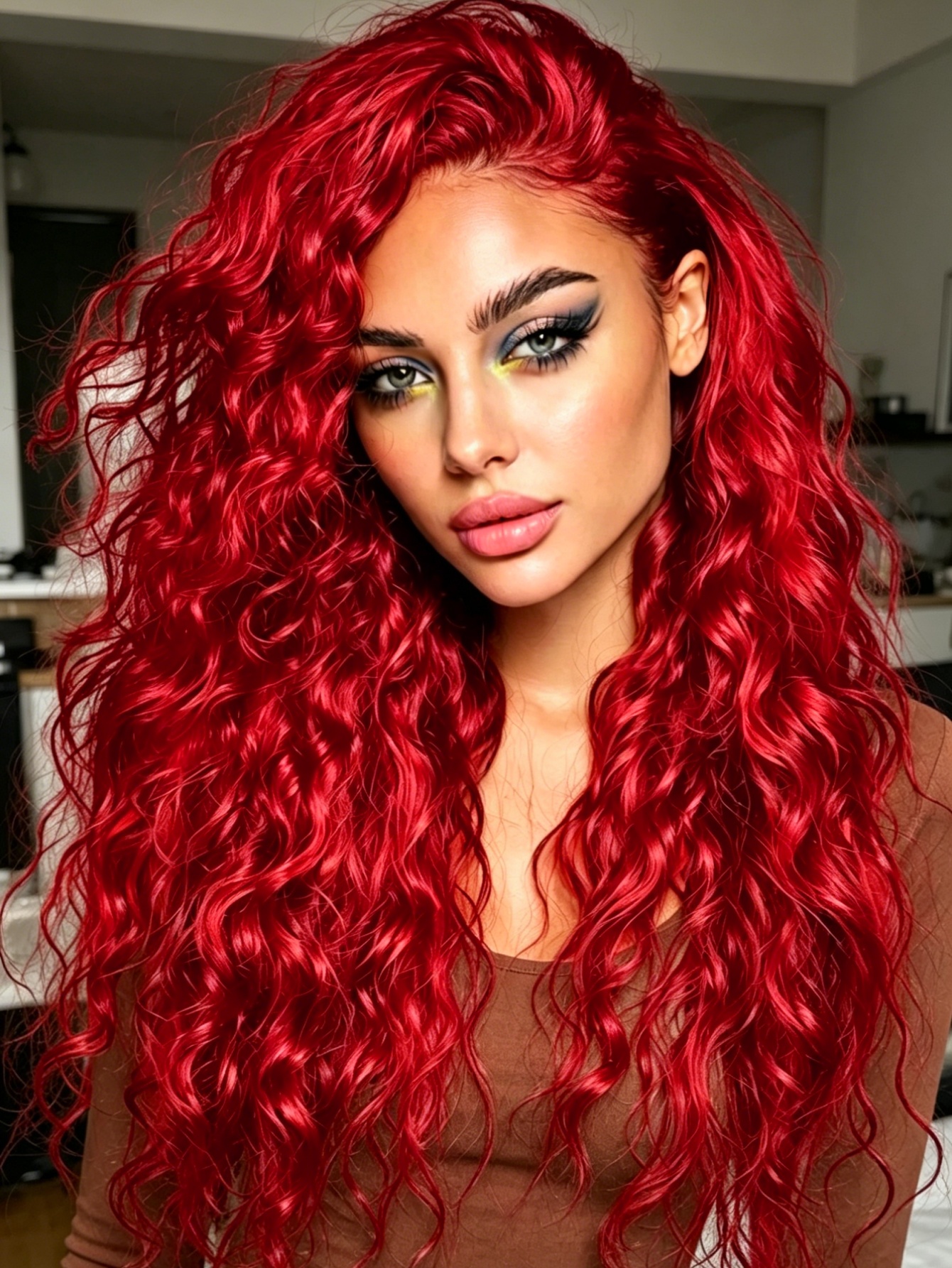 Red Deep Wave Lace Front Wigs  – обзор и цена Aglaonema Red