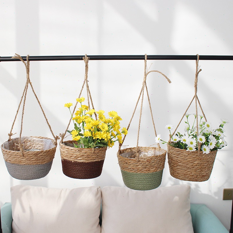 Straw Hanging Basket Flower Po – обзор и цена Spider Plant Hanging