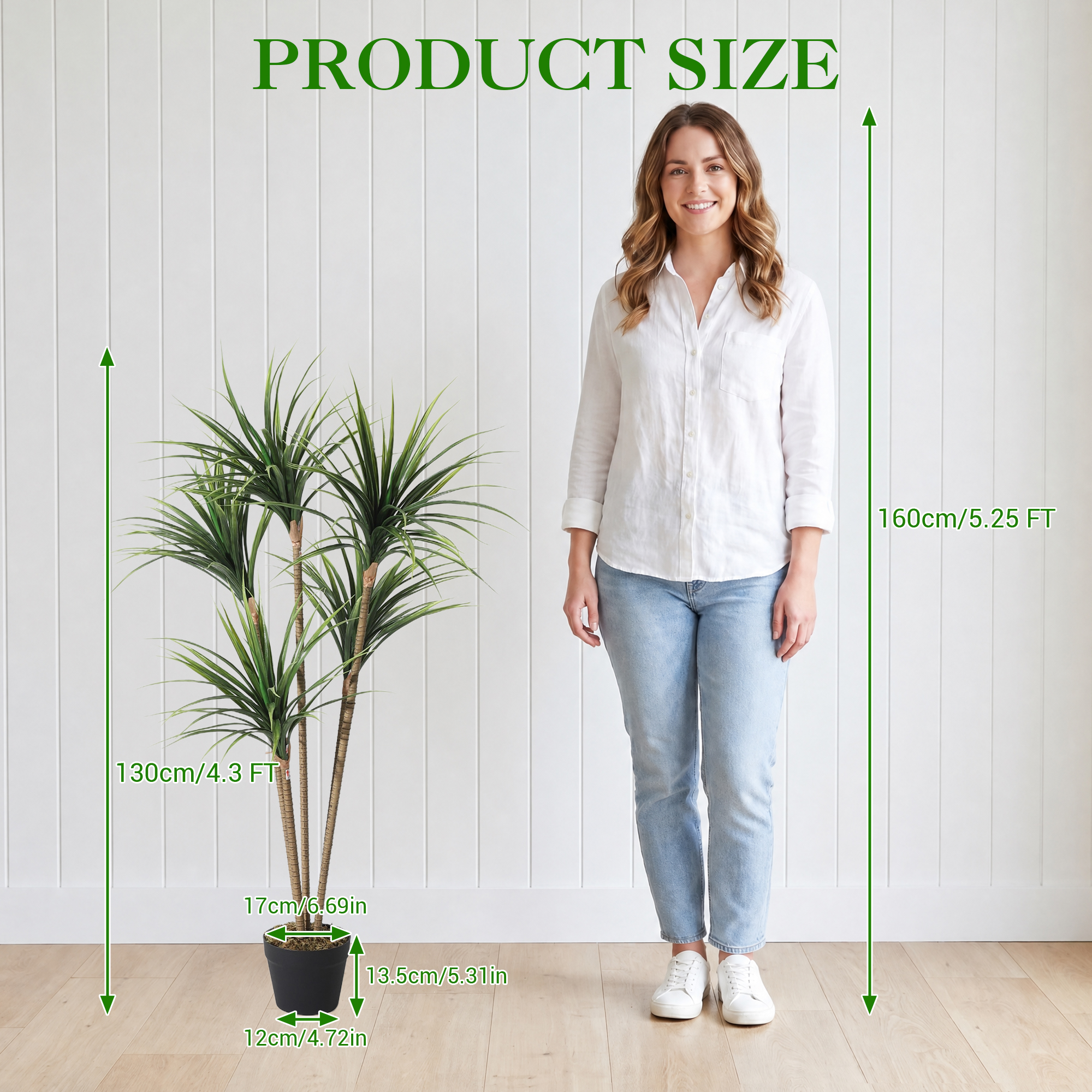 5FT 6FT Artificial Dracaena Ma – обзор и цена Dracaena Marginata