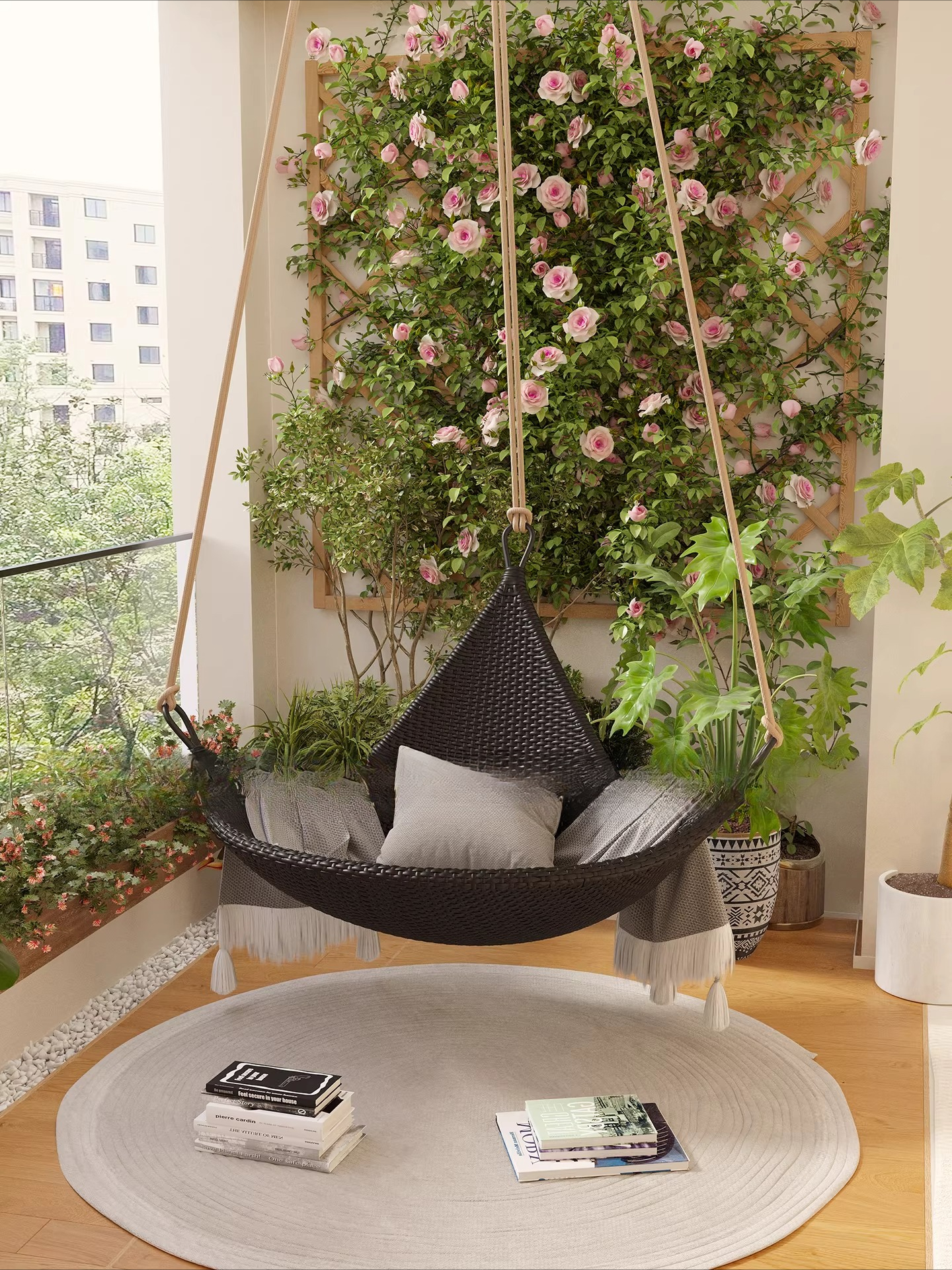 hanging chair cradle hanging b – обзор и цена Spider Plant Hanging